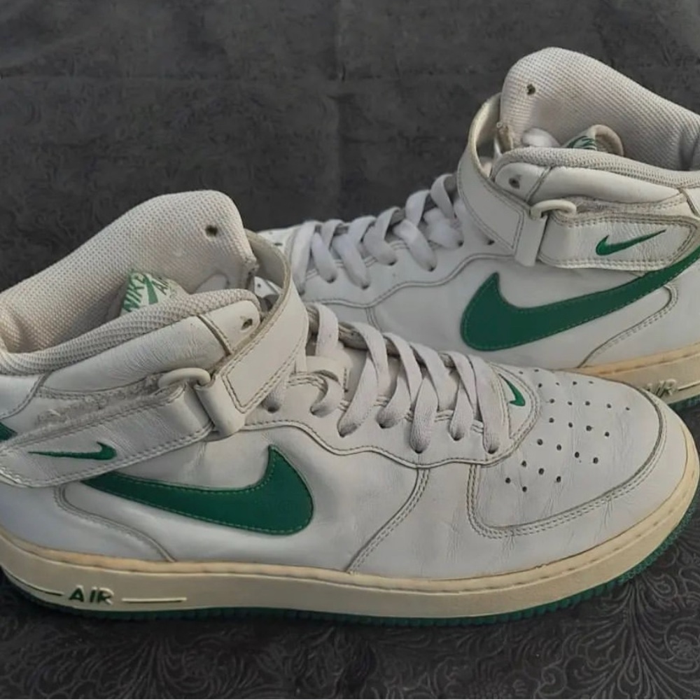 Nike Airforce 1 Mids White and Green